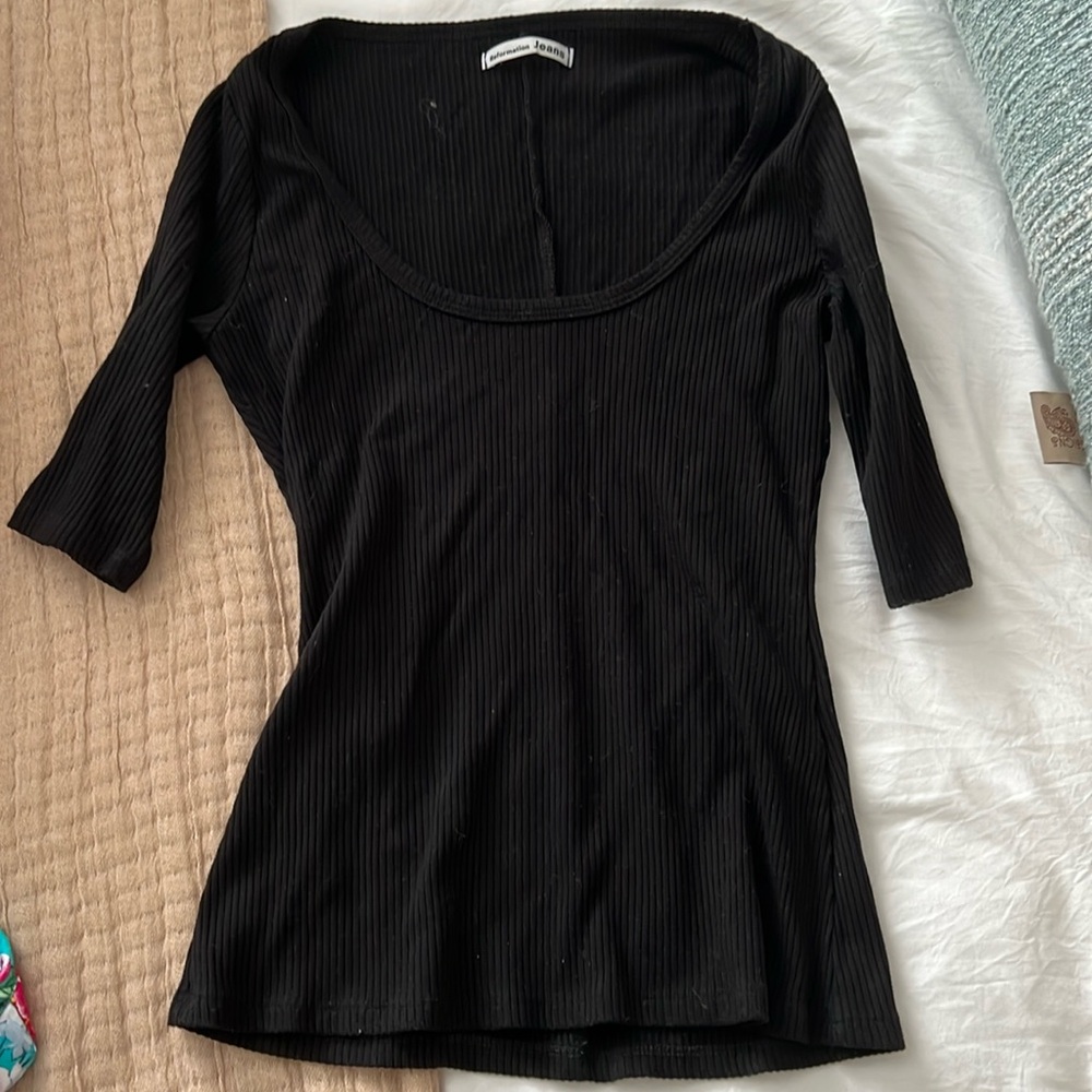 Reformation black shirt size medium